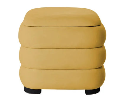 Puff Baú Bouclé Valle Natural Premium