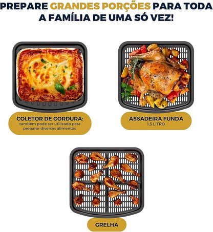 Air Fryer Oven Britânia 11L 8 Funções 1800W BAF11A – Mais Capacidade, Praticidade e Menos Óleo