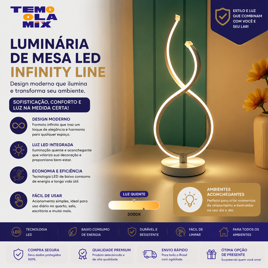Luminária LED Infinity Line Premium